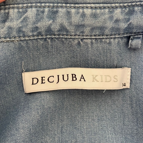 DECJUBA KIDS Sz14 Denim long sleeve dress with sleeve length options - Picture 14 of 15